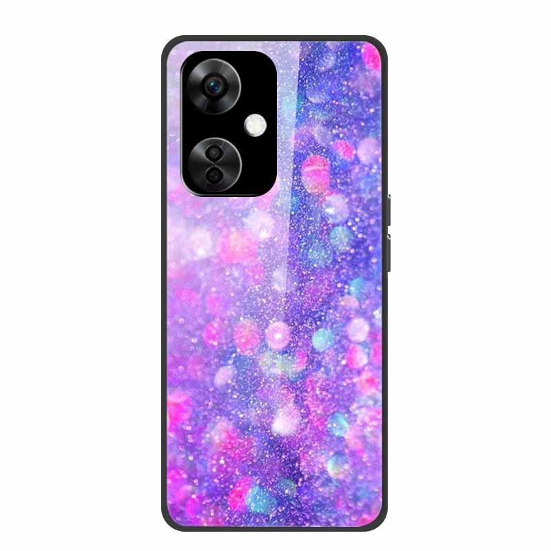 Personalisierte bunte Landschafts-Handyhülle mit gehärtetem Glas für OnePlus NORD CE 3 5G