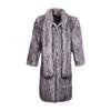 Herren Herbst und Winter neuer Mantel aus Imitatfuchsfell langer Trenchcoat Thermomantel trendiger Mantel warm und lässig