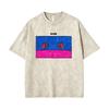 Washed Vintage Kino Viktor Tsoi Face Graphic T Shirt Men Women Casual Gothic Oversized Tshirt Classic Rusian Rock Streetwear