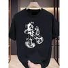 Men'S T-Shirt Featuring a Cartoon Girl Design | Printed Pattern Tee for Men | Retro Style | Ideal for Summer Outdoor Activities