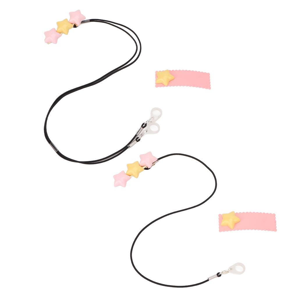 Deaf Aid Holder 3 Star Ornament Anti Lost Fashionable Durable Nylon Deaf Aid Clip for Children The S