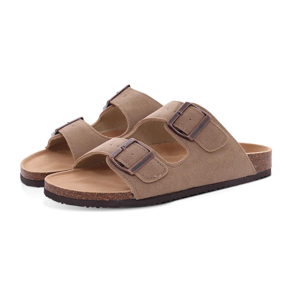 Fashion Kidmi Women's Genuine Suede Clogs Soft Footbed Leather Potato Shoes Comfort Slip On Clogs with Arch Support Fashion Home Slipper