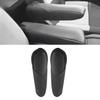 2*Black New Leather Side Handle Seat Armrest Cover For Honda CRV 2007 2008 2009