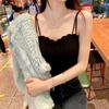 WTEMPO Women's Suspender Vest with Bra Underlay Ice Silk Bra Bra Bra Women's Top Thin Fashion