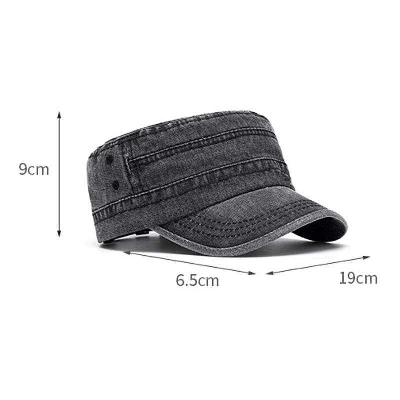 Platt hatt Herr vår sommar sportkeps utomhus solskydd solhatt