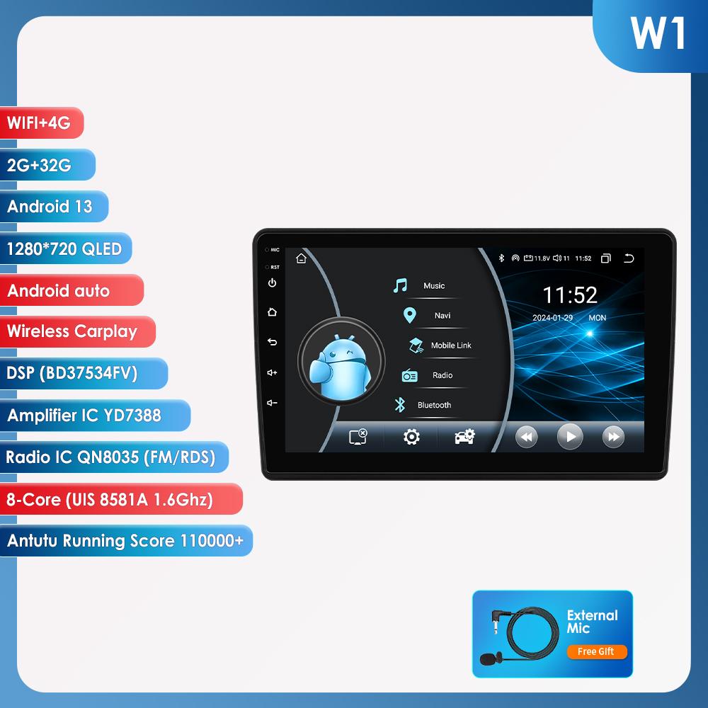 OSSURET 2Din Android 13 Car Radio for Fiat Ducato 2006-2022 Peugeot Boxer Citroen Jumper 2 Multimedia Video Player Carplay 4G Navi Intelligent RDS GPS
