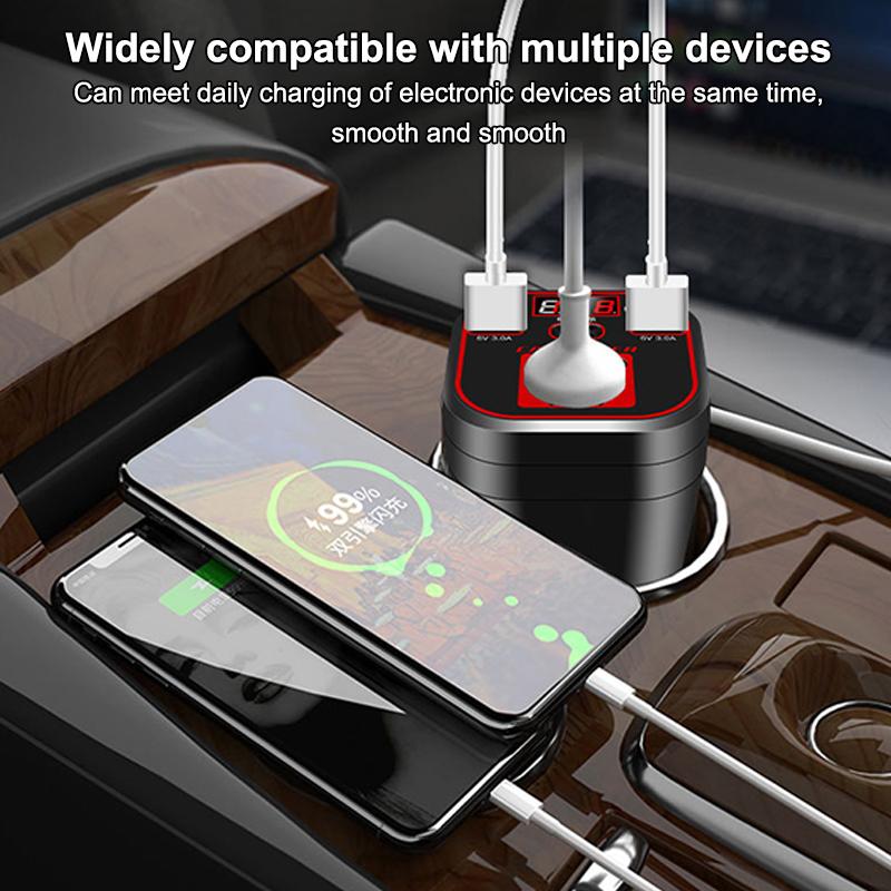 Car Power Inverter 12V/24V To 110V 220V Converter Type-C Multi-Function Charger Socket 3.1A Fast Charger Car Power Converter