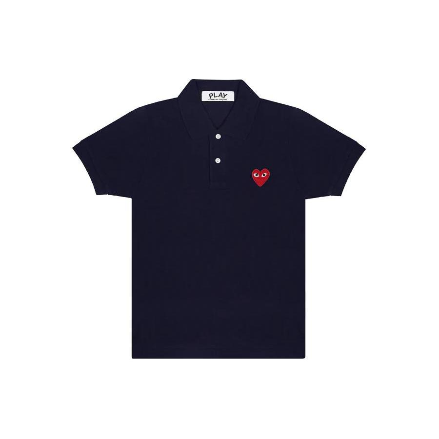 CDG play Polo Shirt Unisex Marine Blue AX-T006-051-NAVY
