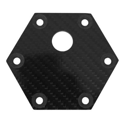 Plaque de Couvercle de Klaxon de Volant en Fibre de Carbone à 6 Trous Haute Résistance Universelle Pour VERTEX