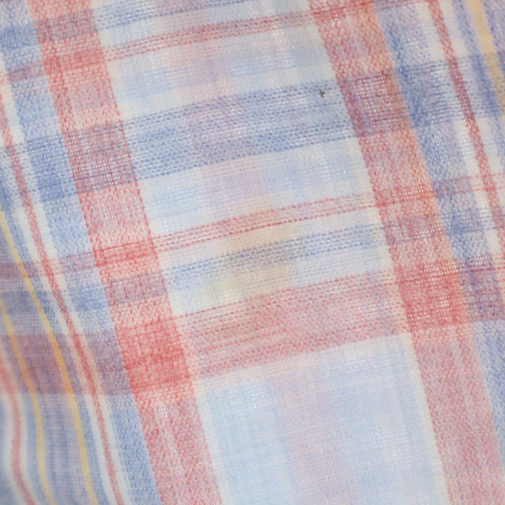 Wrangler 70s Vintage Check Pattern Long Sleeve Western Shirt Light Blue Men's Used