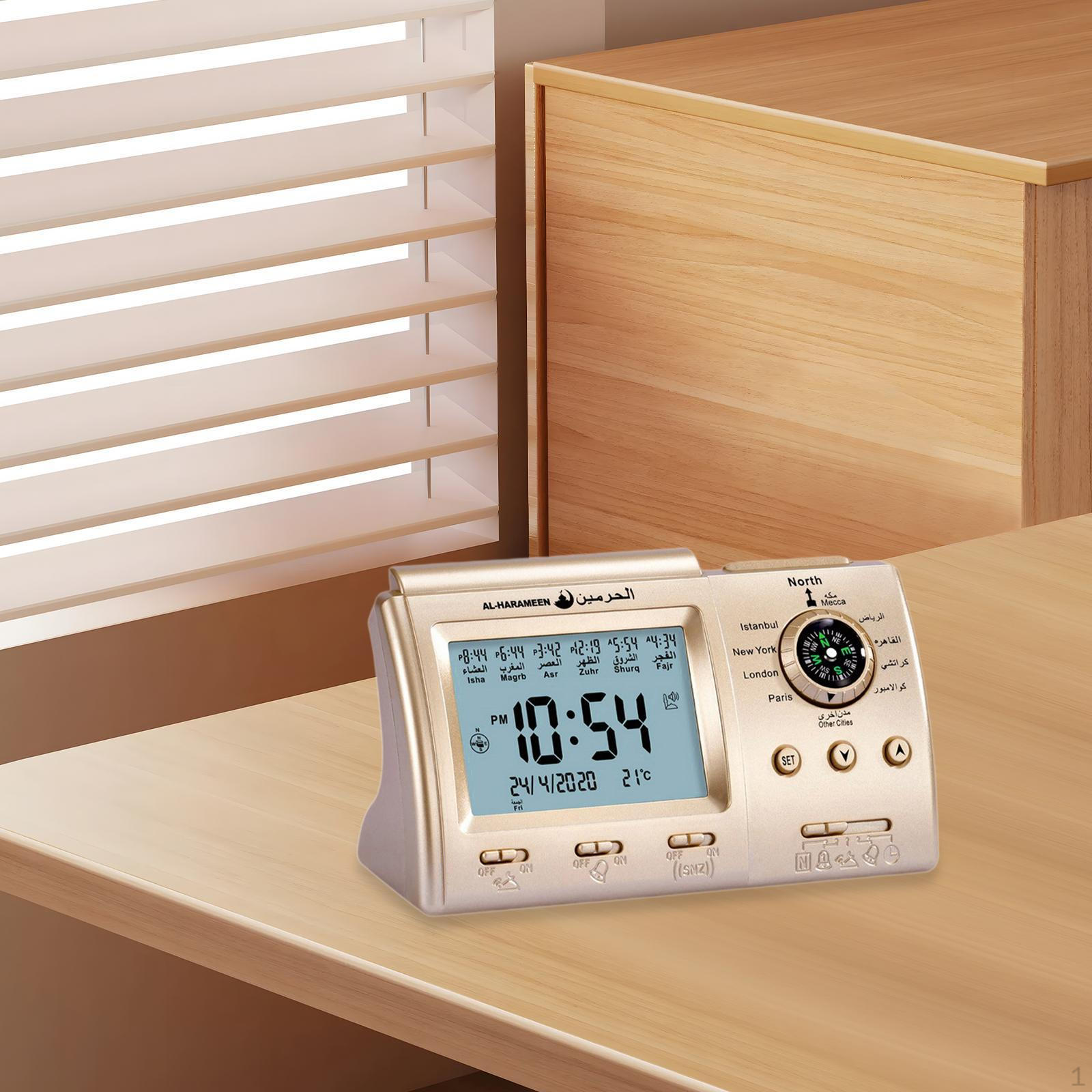 

Азан Будильник Азан Молитва Мусульманский Стол для Гостиной золотой