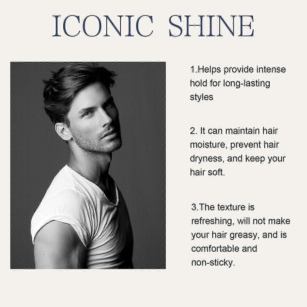 Styling Hair Wax For Men, Strong Hold Hair Wax, 50g Hair Styling Wax For Men, Natural Shine, Non-sticky Wax, Easy To Wash Out