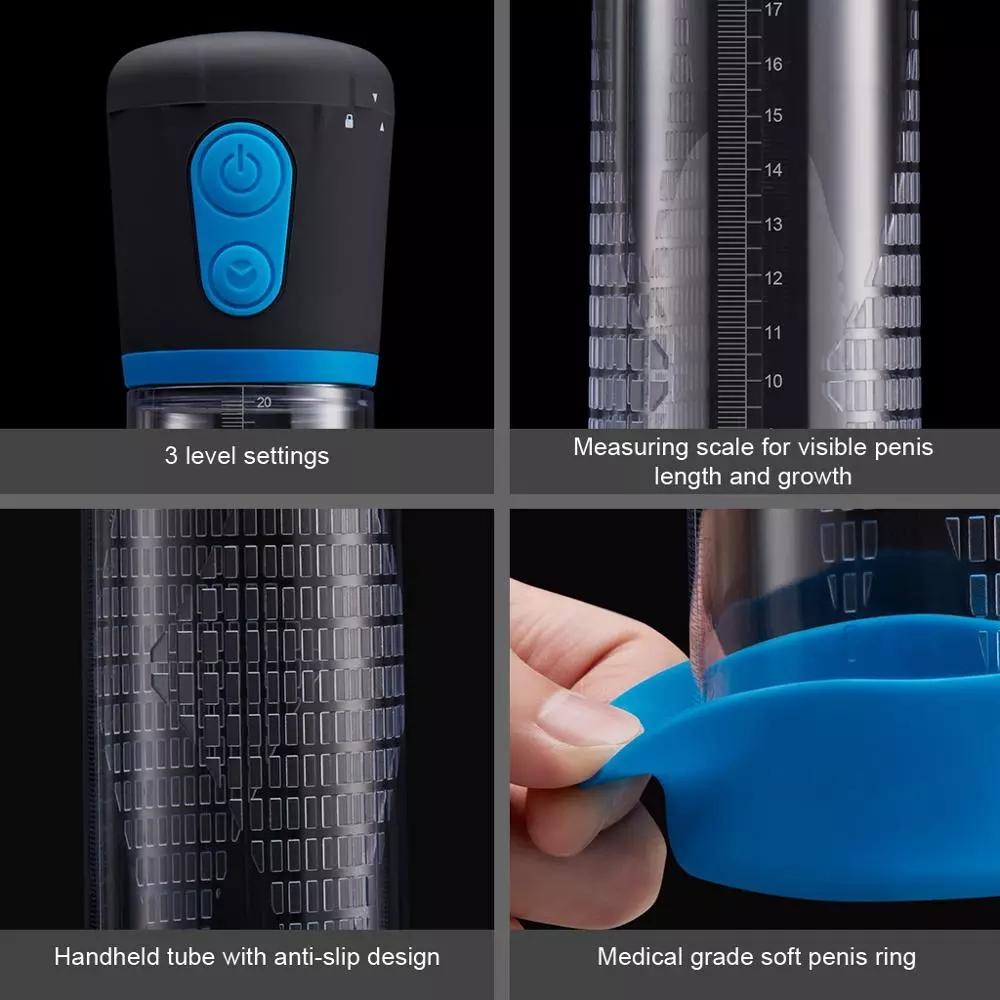 Hannibal Electric Penis Pump Penis Enlargement Extend Pump Penis Stimulation Male Masturbators Cup Dick Pump Sex Toys for