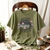 Unisex Cotton Book Dragon TShirt Vintage Fantasy RoUnisexce Reader Gift Cute Stars Floral Wreath Design Dark Academia Novel Lover