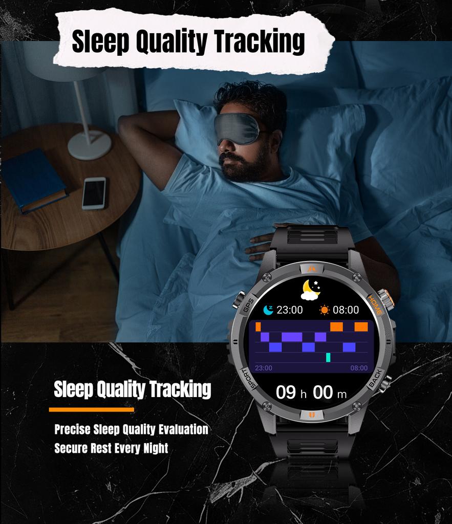 2026 New Adult Outdoor GPS Sport Smart Watch Altimeter Barometer 10ATM Waterproof 580mAh Battery Bluetooth Call Men AMOLED Smartwatch