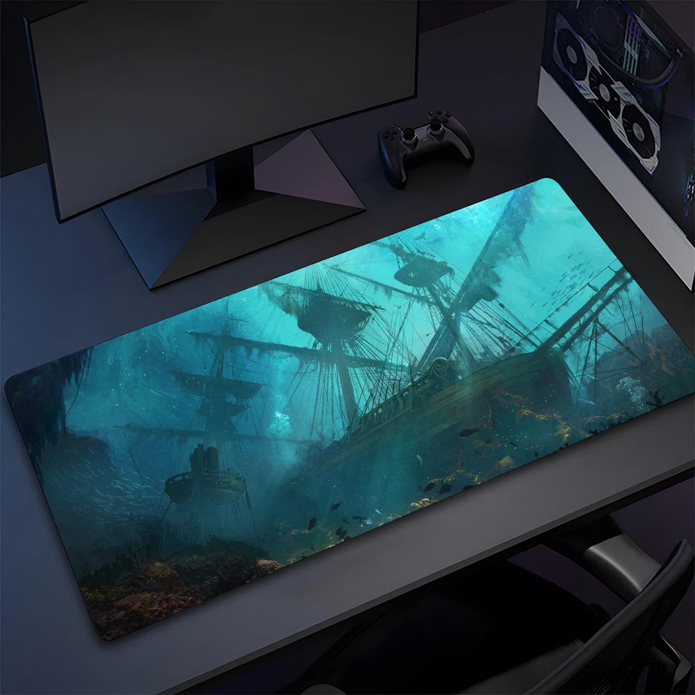 Pirate Ship Nautical Ship Mouse Pad High Quality Natural Rubber Mouse Pad The Most Professional Washable Laptop Mouse Pad