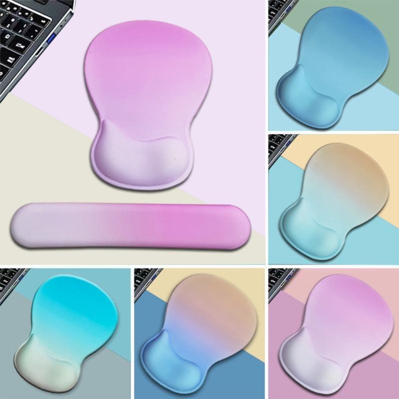 Keyboards Wrist Rest Pad Soft Silicone Mouse Pad Wrist Support Cushion Ergonomic Computer Mouse Pad for Office Laptop