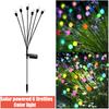 6/8/10 Pcs Solar Powered LED Firefly Garden Lawn Lights Waterproof Outdoor Decoration for Patio Festival Party Ground Plug Lamp