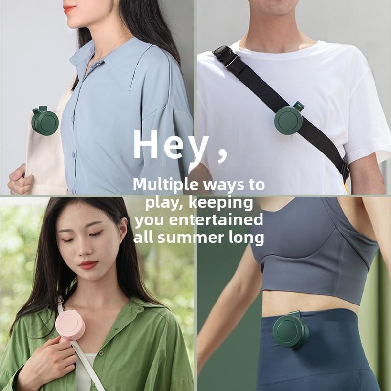 Portable Usb Neck Fan With Quiet Motor For Office And Outdoor Use
