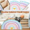 Wooden Rainbow Pencil Holder 5 Slots Decorative Pen Holder Graduation Season