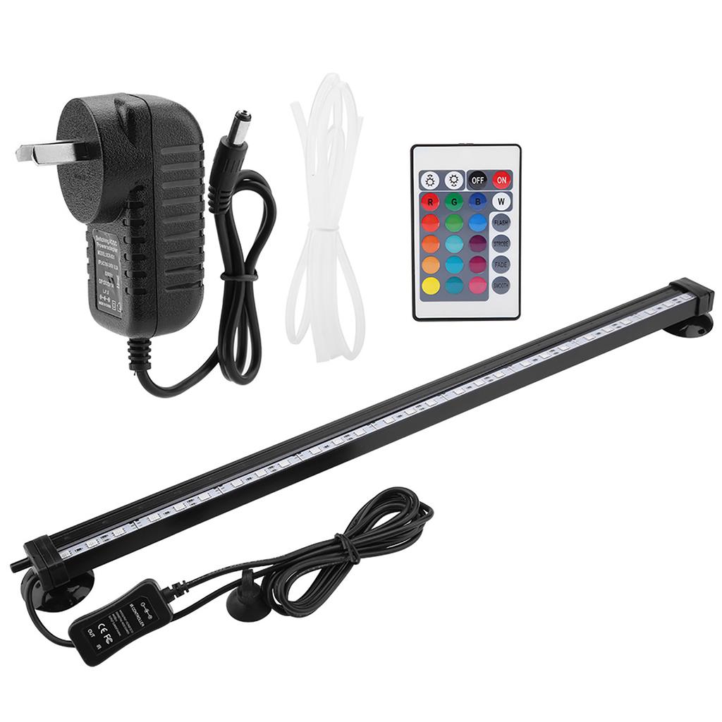 Fish Bubble Light Underwater Led Light with Remote Control Aquarium Light Kit 16cm
