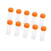 10pcs 5ml Plastic Frozen Test Tubes Vial Screw Seal Cap Pack Container with Silicone Gasket