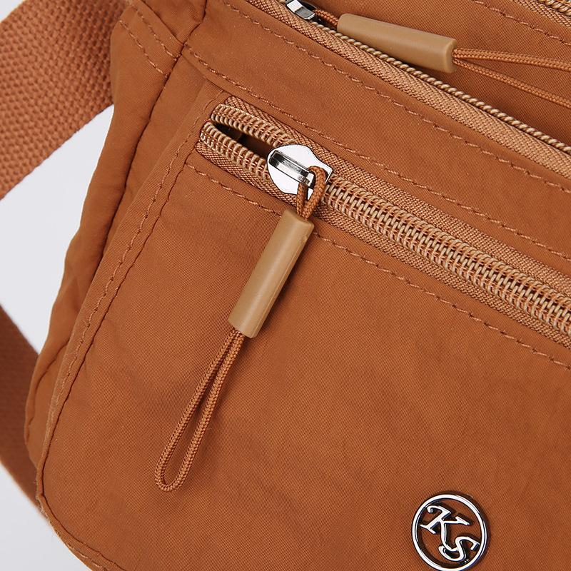 Nylon Small Square Bag Women's Shoulder Crossbody Bag Multi-Layer Mother Bag