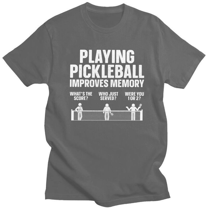 Men Paddle Sport Pickleball Lover T Shirt Summer Short Sleeve 100 Cotton Tshirt Leisure Novelty Design Graphic Tee Tops