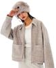Other-Worldly Stardust Boucle Wool Jacket [Grey]
