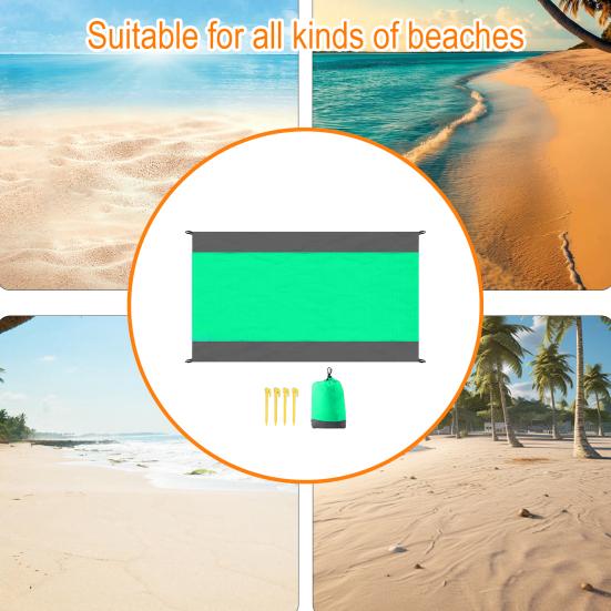 Strandmatte, tragbare, wasserdichte, faltbare Camping-Picknickmatte, verschleißfeste, feuchtigkeitsbeständige Reise-Picknickmatte