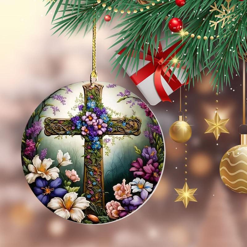 Cartoon Themed Fun Acrylic Christmas Tree Ornament For Vibrant Car Decoration