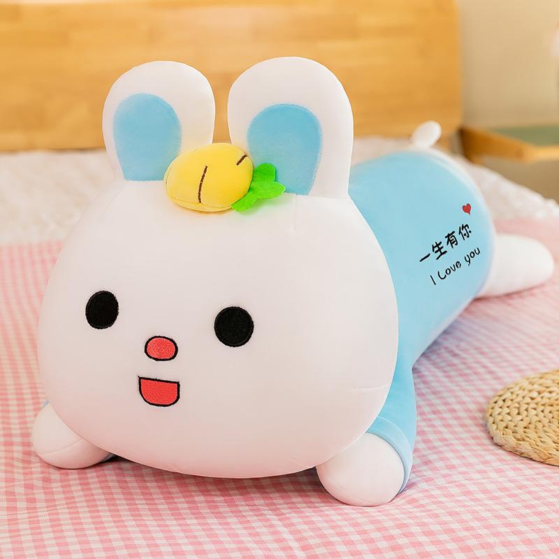 

Creative Long Strip Rabbit Pillow Sleeping Leg Doll To Give Girlfriend Company Gift Cartoon Side Sleeping Cushion Quality 70cm【0.6kg】