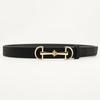 Retro Double Ring Snaffle Buckle Suede Belt for Women - Versatile Waist Cincher Accessory