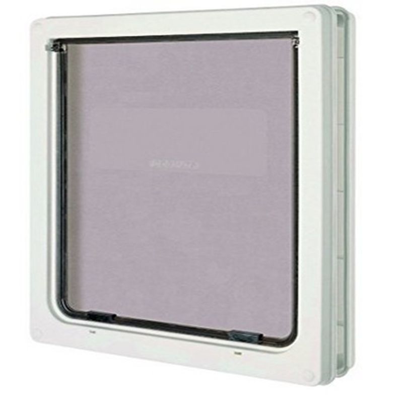 

Pet Supplies Import Dog Door Cat Door Pet Door Hole Large Dog Dedicated Entry and Exit Dog Entrance and Exit Door Glass Plastic Steel Door S-small White