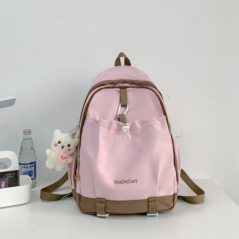 Schoolbag niche schoolbag junior high school high school students large capacity backpack high value simple universal college students versatile