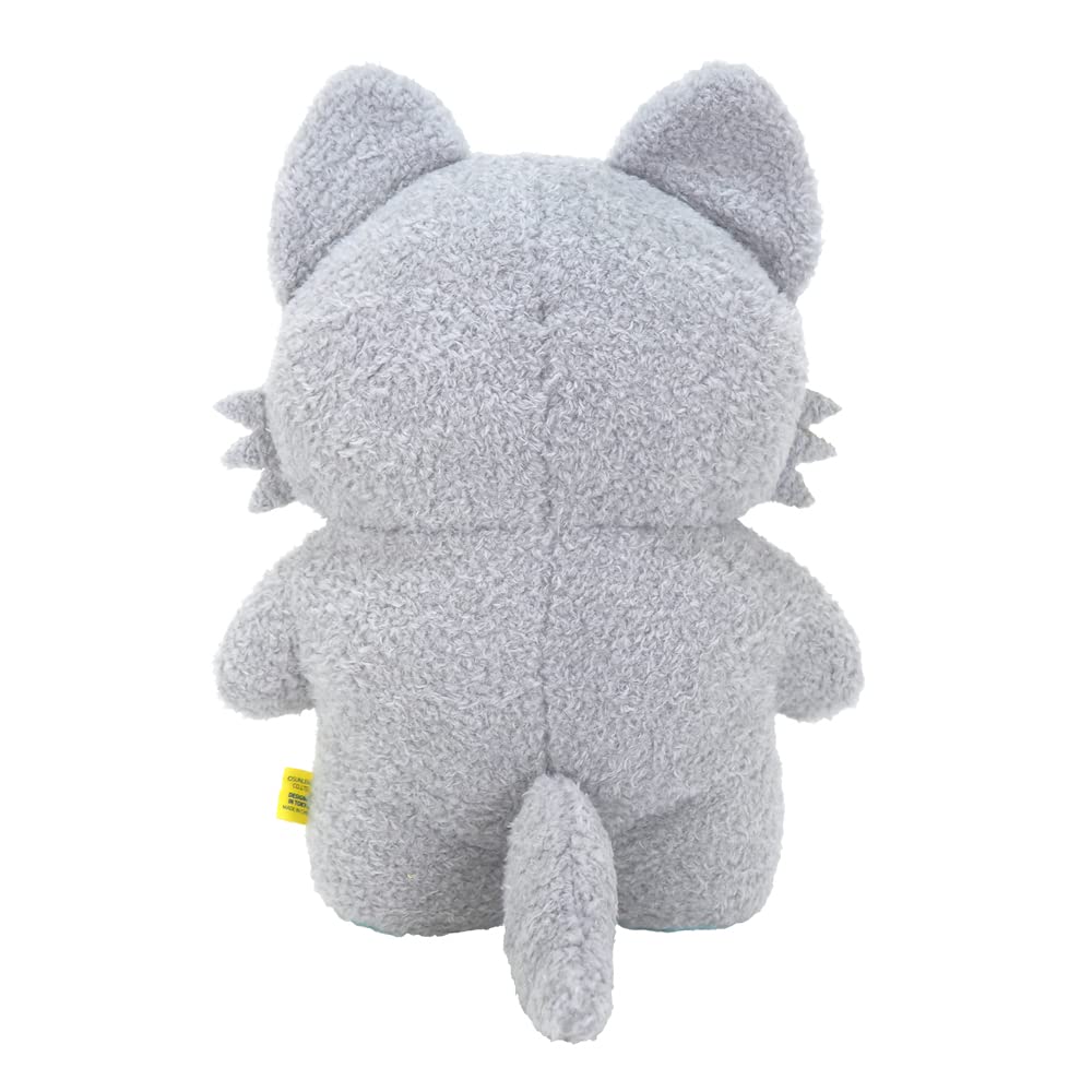 SunLemon Fluffig Watton Varg Gosedjur, Grå, Mellanstor, 22 x 28 x 21 cm, Djur, P-8152