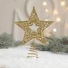 Christmas Tree Top Star Iron Decoration Pentagram Christmas Sequin Star Decoration Hanging Decoration Christmas Decor Ornaments