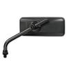 Tanax Bike Mirror Napoleon Little Mirror Black Left and Right Common 10mm Positive Thread 1 Piece AVA-104-10