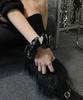 Sentiments No.289 [Black] Scrunchy Hair Enamel Lambskin Scrunchie