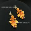 Medieval Jewelry New Chinese Goldfish Koi China-Chic Earrings Traditional Classical Style Delicate Pearl