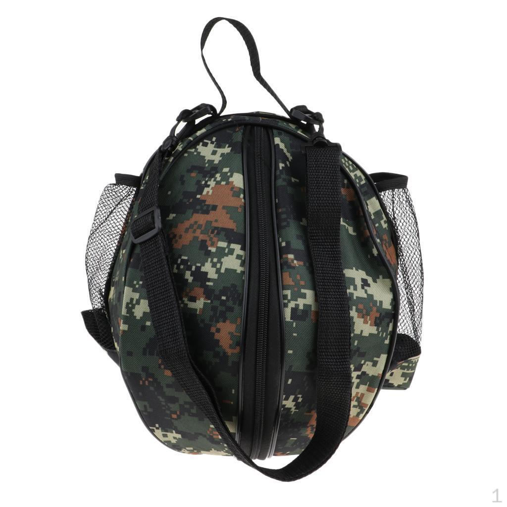 

Basketball Carry Bag Holder with Two Side Mesh Pockets For Football Volleyball Carrying Storage