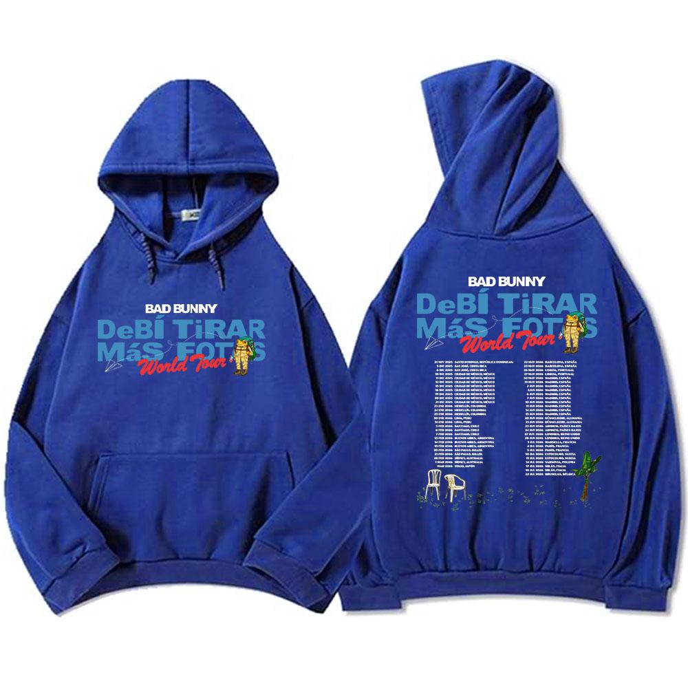 Powinienem był zrobić więcej zdjęć Tour 2026 Bluzy Album DTMF Bad Bunny Nadruk Bluzy Zimowe Polarowe Mężczyźni Kobiety Bluzy Unisex