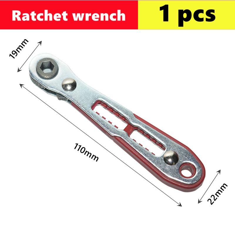 Bidirektionale Knarre 1/4 Zoll Sechskantgriff Multifunktionale Mini-Bit-Steckschlüssel