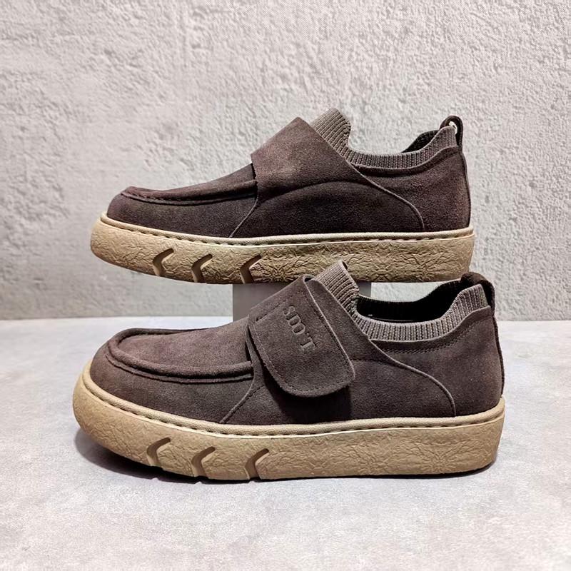 Herren Retro Birkenstock Vollfuß-Slipper Freizeit Wildlederschuhe mit bequemer weicher Sohle