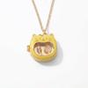 Dog Design Snap-on Necklace Animal Series Pattern DIY Jewelry DIY Glass Necklace  Accessories