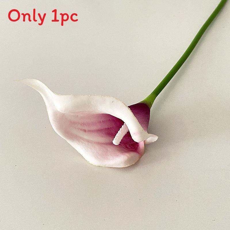Mini Calla Lily Artificial Flowers For Wedding Decor Home Office Props Photography