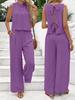Women's Sleeveless Vest and Long Pants Set - 2026 Summer Fashion Arrival