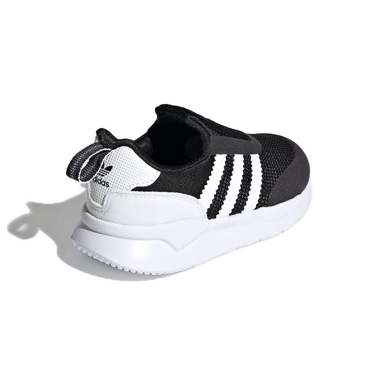 Adidas Originals ZX 360 Cushioning Abrasion Resistant Breathable Low top Toddler Shoes Black White Infant And Toddler FX4941