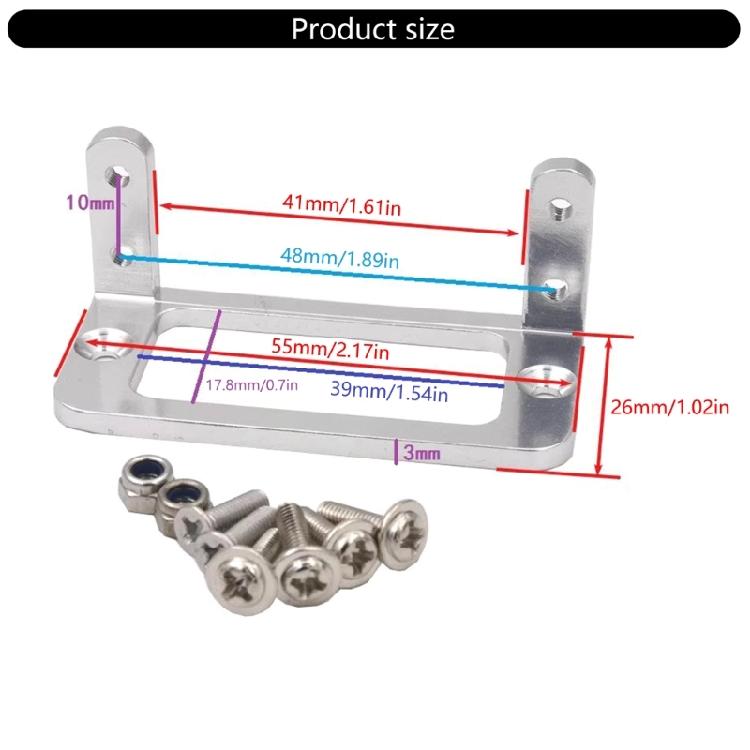 Aluminum Servo Mount Holder for S3003  Bracket Offers Easy Installation and Corrosion Resistance