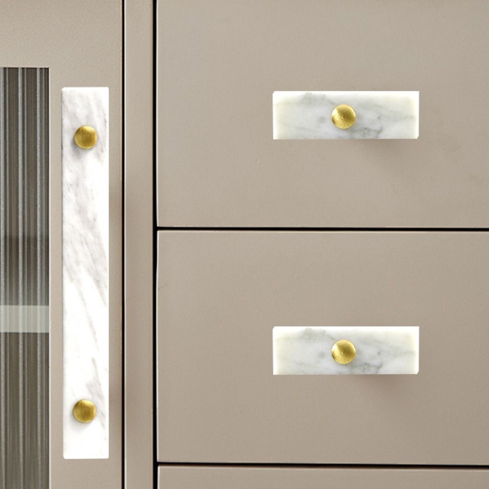 Marble Brass Furniture Handles Elegant Furniture Hardware Kitchen Cabinet Pulls  Bedroom